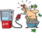 442780-Royalty-Free-RF-Clip-Art-Illustration-Of-A-Cartoon-Gas-Pump-Holding-Up-A-Customer